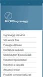 Mobile Screenshot of microingranaggi.it