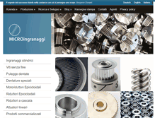 Tablet Screenshot of microingranaggi.it